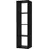 Mabon Bookcase with 3 Shelves - Black, MDF