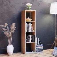 Mabon Bookcase with 3 Shelves - Sonoma Oak, MDF
