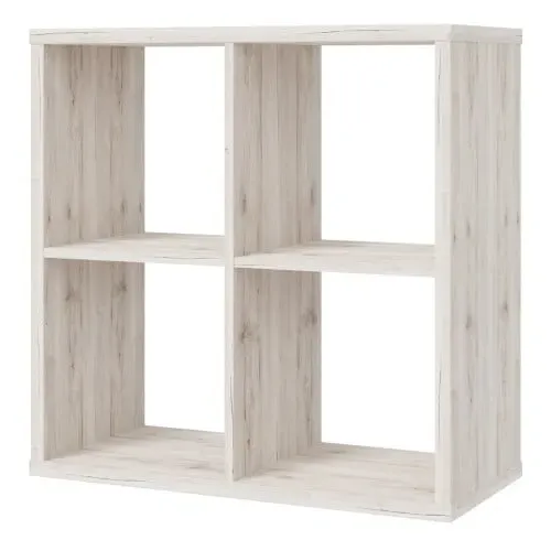 Mabon Bookcase with 4 Cubes - Sand Oak, MDF