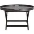 Macall Round Coffee Table - Black, Metal