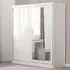 Mack 2-Door Mirrored Sliding Wardrobe - White Gloss
