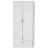 Mack Oak 2-Door Wardrobe - White, Oak