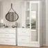 Mack Single Door Wardrobe - White, Wood