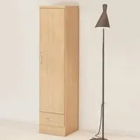 Mack Single Door Wardrobe with Drawer - Sonoma Oak