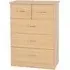 Mack Wide Chest of 5 Drawers - Sonoma Oak