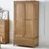 Macon 2-Door Wardrobe with Drawer - Oak