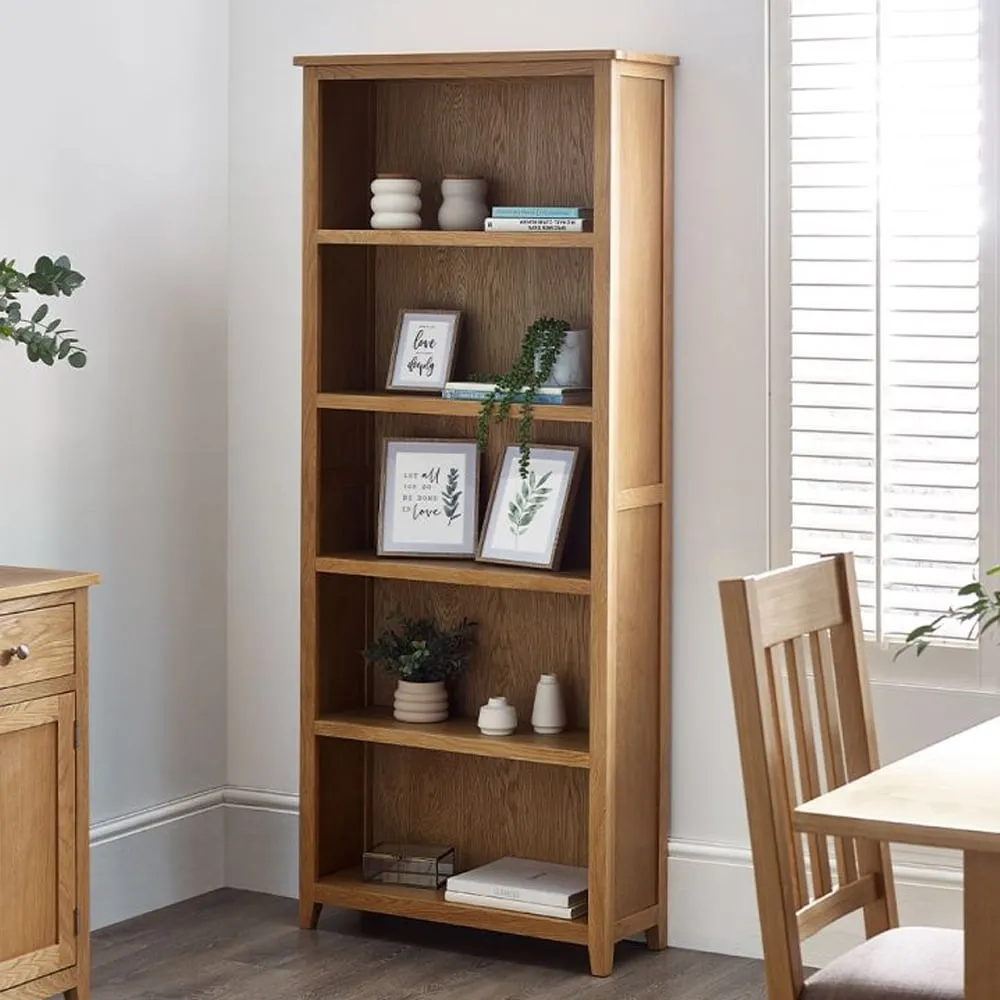 Macon Bookcase with 5 Shelves - Oak