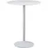 Macon Ceramic Bar Table - White, Steel