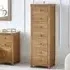 Macon Narrow 7 Drawer Chest - Oak