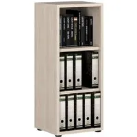 Macon Narrow Bookcase with 3 Shelves - Warm Maple