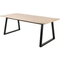 Macon Rectangular Dining Table - White, Oak