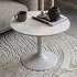 Macon Round Coffee Table - White, Ceramic