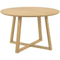 Macon Round Dining Table - Oak