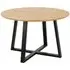 Macon Round Dining Table - White, Oak