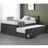 Macon Single Bed with Underbed and Drawers - Anthracite, Pine