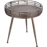 Macon Small Side Table - Grey, Wood alternate view