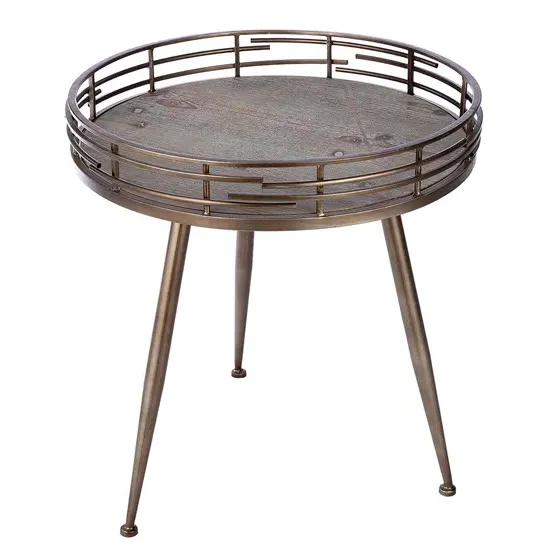Macon Small Side Table - Grey, Wood product