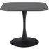 Macon Square Dining Table - Black, Ceramic