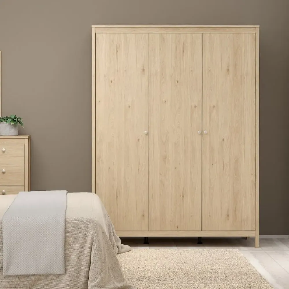 Macron 3-Door Wardrobe - Oak