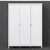 Macron 3-Door Wardrobe - White