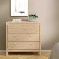 Macron 3 Drawer Chest - Oak