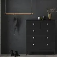 Macron 5 Drawer Chest - Matt Black