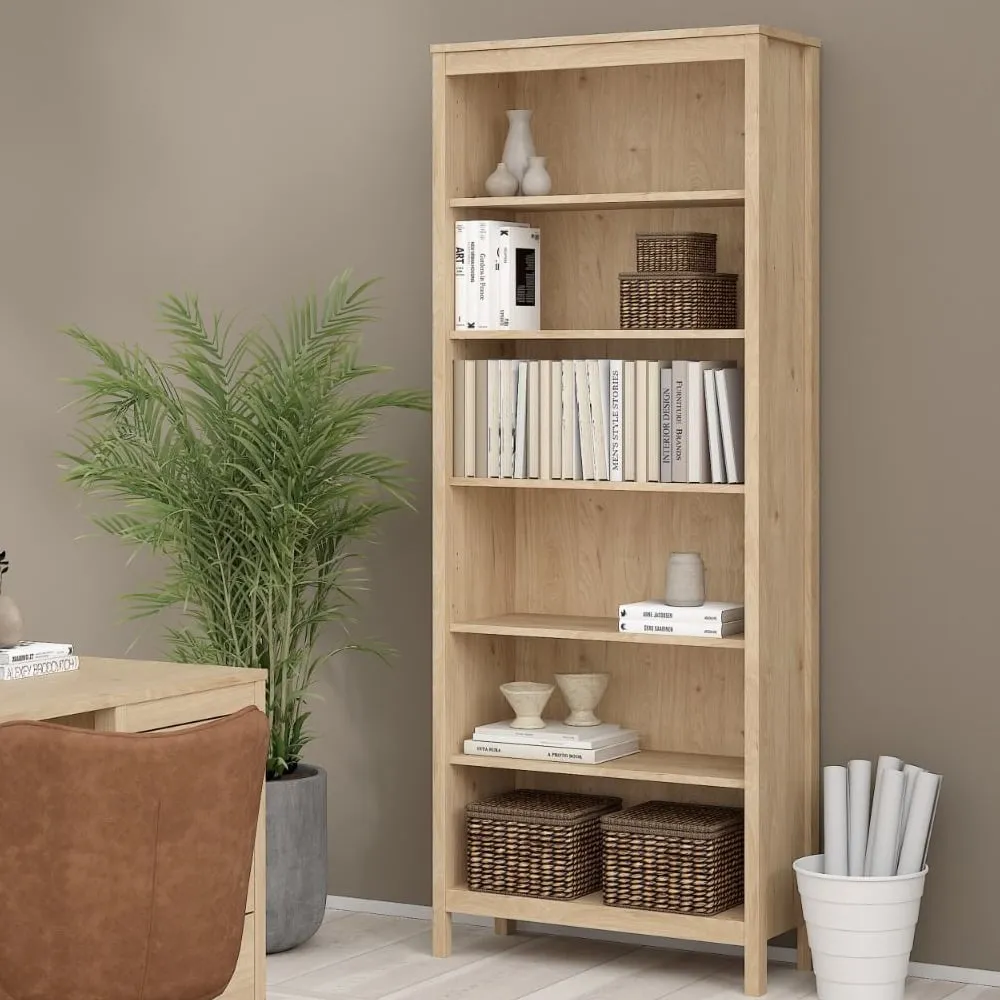 Macron 5-Shelf Bookcase - Oak image