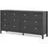 Macron 8 Drawer Chest - Matt Black