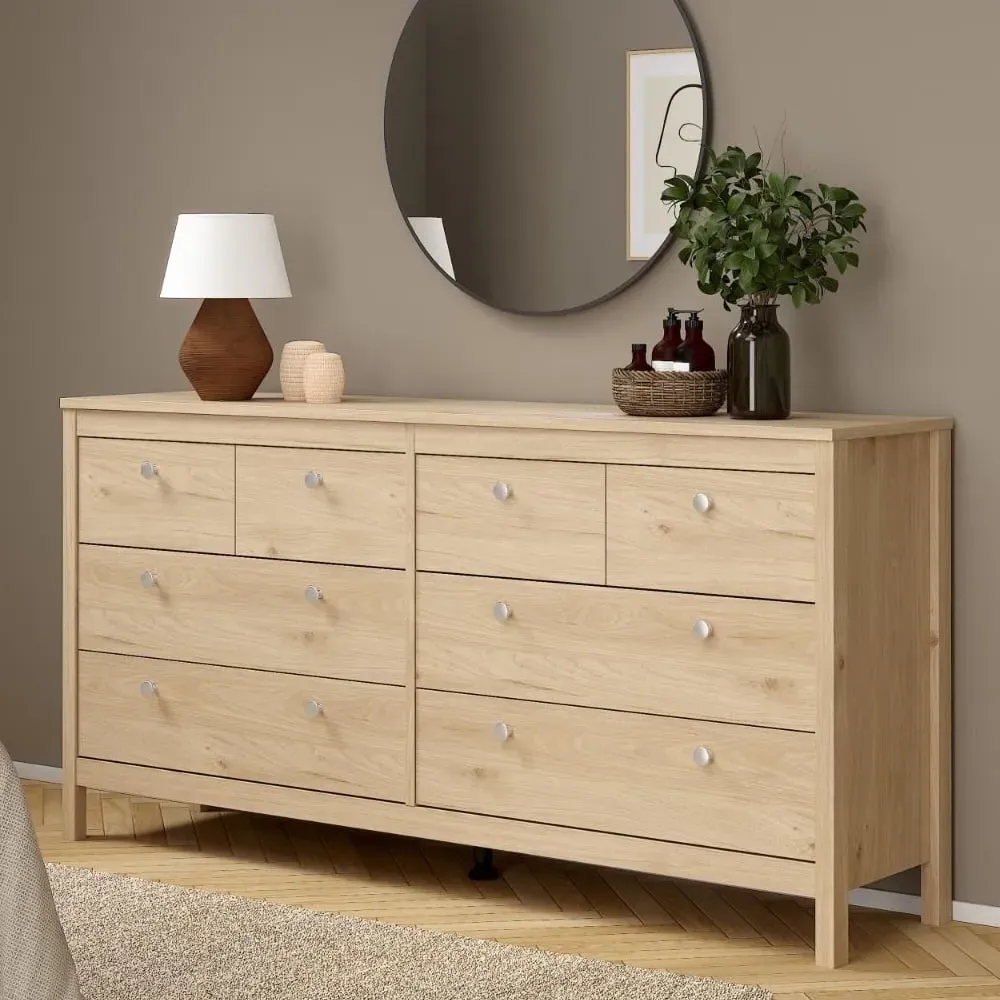 Macron 8 Drawer Chest - Oak