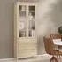 Macron Display Cabinet with 2 Doors 3 Drawers - Oak