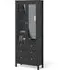 Macron Display Cabinet with 3 Drawers - Matt Black
