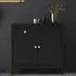 Macron Sideboard with 2 Doors 1 Drawer - Matt Black