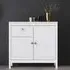 Macron Sideboard with 2 Doors 1 Drawer - White