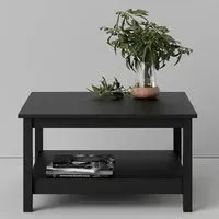 Macron Square Coffee Table - Black, Wood