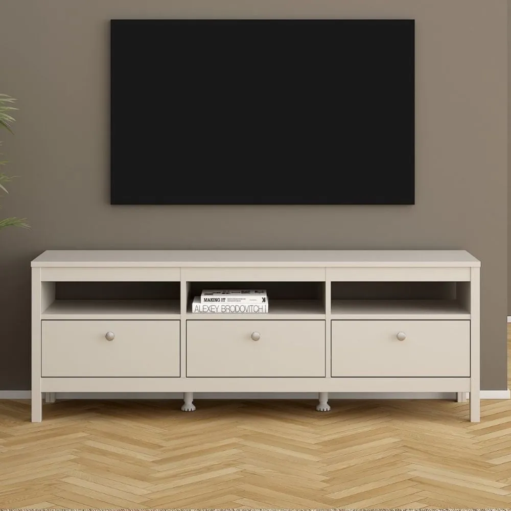 Macron TV Stand with 3 Drawers - Cashmere image