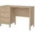 Macron Wooden Laptop Desk with 3 Drawers - Oak