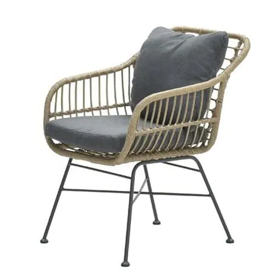 Macy Aluminum Frame Fabric Dining Chair - Mystic Grey image