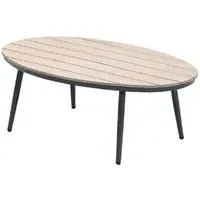 Macy Oval Garden Coffee Table - Light Oak