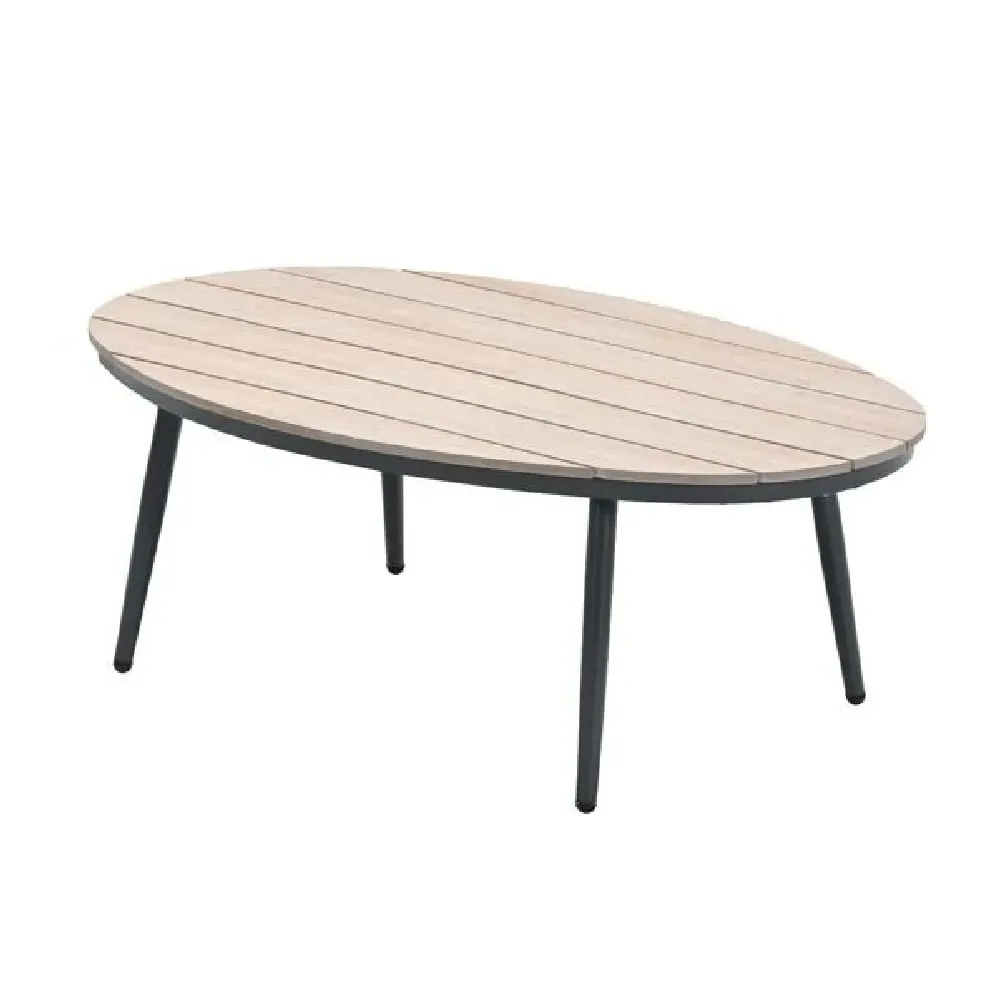 Macy Oval Garden Coffee Table - Light Oak