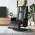 Madera Recliner Chair with Footrest - Black, Faux Leather