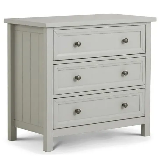 Madge 3-Drawer Chest of Drawers - Dove Grey