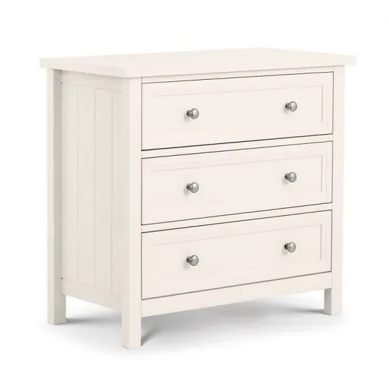 Madge 3-Drawer Chest of Drawers - White image