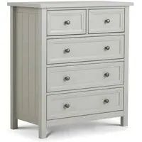 Madge 5-Drawer Chest of Drawers - Dove Grey
