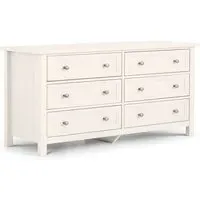 Madge 6-Drawer Chest of Drawers - White