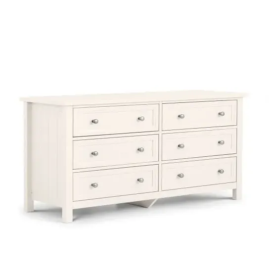 Madge 6-Drawer Chest of Drawers - White