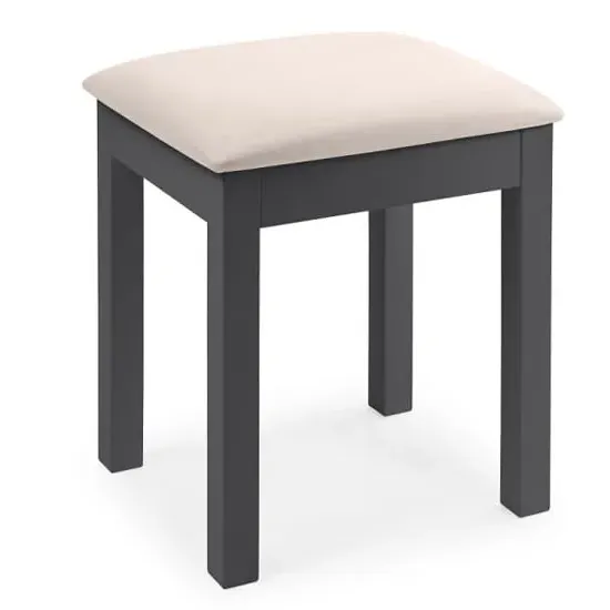 Madge Dressing Stool - Anthracite, Pine image