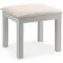 Madge Dressing Stool - Dove Grey, Pine