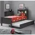 Madge Single Bed with Underbed - Anthracite, Pine