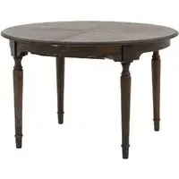 Madisen Round Extendable Dining Table - Coffee, Mindi Wood alternate view