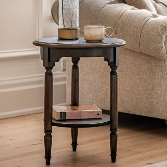 Madisen Round Side Table - Coffee image